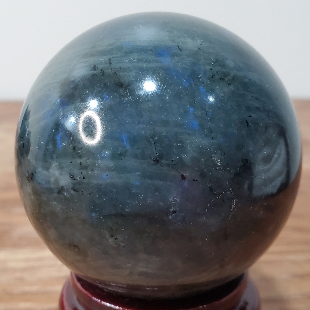 Labradorite Crystal Sphere 59mm - Picture 8 of 13